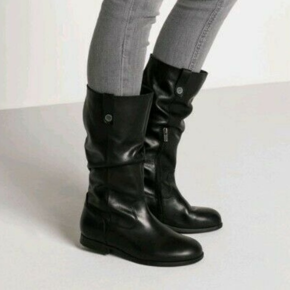 Birkenstock Sarnia High Boot Black Leather - Picture 2 of 8